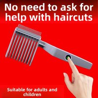 Barber Oil Gradient Haircut Comb Hairdressing Scissors Trimming Positioning Styling Shovel Comb for Hair Salon