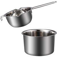Double Boiler Pot Stainless Steel Chocolate Pot Nice Chic Fine Safe Wax Melting Pot Cheese Melting Pot Chocolate Melting Pot