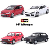 Bburago 1:24 Volkswagen Scirocco R POLO GTI MARK 5 Alloy Luxury Vehicle Diecast Car Model Toy Collection Gift Birthday Present