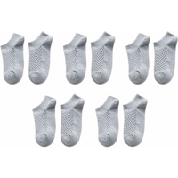 Comfortable Hollow Design Men's Socks Sweat-Absorbing Solid Color Ankle Socks Sports Thin Short Hole Sock Summer Wear