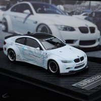 Fine Model 1:64 LB M3 E92 Denim Blue Dirty Diecast Model Car