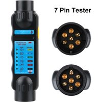 12V 7 Pin Car Towing Light Tester Trailer Plug Socket Diagnostic Tools Caravan Towing Tow Bar Light Wiring Test Accessories