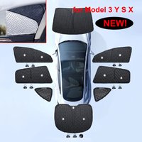 dla Tesla Model 3 Y S X 2025-2020 2026 Ulepszenie prywatności Osłona przeciwsłoneczna Osłony przeciwsłoneczne boczne przedniej szyby Tylne zaciemnienie przedniej szyby Outdoor Camping