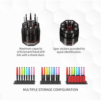 DSPIAE PT-PR PT-R Tool Storage Bin Tool Stand Cutting Bits Stprage Compartment Red Yellow Green Blue
