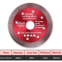 105mm Diamond Turbo Cutting Disc Saw Blade Porcelain Ceramic Tile For Cutting Stone Marble Granite Brick Masonry Concrete