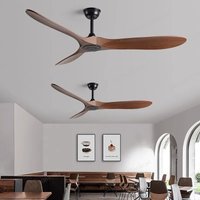 for Commercial Home Coffee Shop Decorate 36 42 52 60 Inch Ceiling Fan Industrial Vintage ABS Ventilator No Light Remote Control