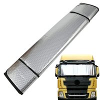 Truck Windshield Sun Shade Truck Front Window Sunshade Foldable Truck Sun Shade for Windshield Sun and UV Protection Suction Cup