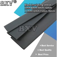 2 Meters Heat Shrinkable Tube 11mm 12mm 13mm 14mm 15mm 16mm 18mm 30mm New Black Insulation Sleeve