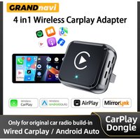 4in1 Dongle For Wireless CarPlay Airplay Android Auto Mirrorlink Smart AI Box Bluetooth WiFi Connect Car System Car Play Adapter