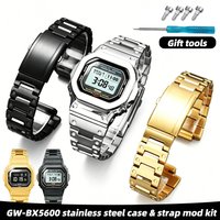 GW-BX5600 Stainless Steel Case & Strap Mod Kit For Casio G-SHOCK GW-BX5600-1A1PR Men’s Modified Upgrade Metal case watchband