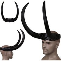 Loki Cosplay Fantasy Mask Male Superhero Disguise Costume Accessories Adult Men Roleplay Fantasia Headwear Male Masquerade Props