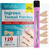120Pcs Professional Ingrown Toenail Foot Corrector Stickers Elasticity Nail Care Pedicure Tools Health Care Protects Toe Nail
