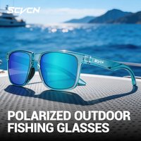SCVCN Polarized Fishing Outdoor Sports Camping Equipment Cycling Glasses MTB Bicycle Eyewear Road Bike Riding Night Driving Golf