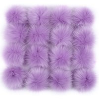 6PCs/Lot 8cm Fur Pompom False Hairball Hat Ball Fake Fox Fur Hat Ball Pom Pom DIY Handmade Hat Keychain Jewelry Accessories
