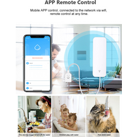 Tuya WiFi Zigbee Water Leak Sensor, water detector, Smartlife APP Notification Alerts,Water Flood Leak Alarm Home Security