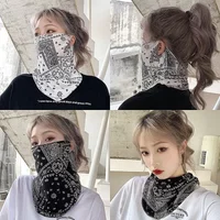 AliExpress NONE Fashion Punk Sunscreen Mask For Men Women Summer Face Neck UV Protection Ear Scarf Hip Hop Outdoor Sports Cycling Bandana Scarfs