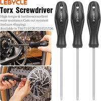 LEBYCLE Bicycle Torx Screwdriver Set T10 T15 T20 T25 T27 T30 Screwdrivers Magnetic Tip Bike Slotted Screwdriver Repair Tools
