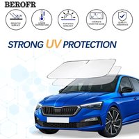 Windshield Sun Shade For Skoda Scala Sunshade Sun Visor Protector Foldable Blocks UV Rays Keep Your Car Cooler