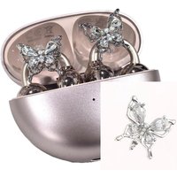 2pc Fashion Rhinestone Decor For Clip On Earbuds Open Ear Decorative Zirconia Earphone Accessories Removeable DIY Earphone Decor