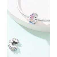 100% 925 Stering Silver Flower Safety Buckle Clasp Clip Charms Bead Fit Original Bracelet DIY For Women Jewelry
