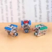 Simulation Engine Model :64 Miniature Scene Ornament Car Sand Table Diorama Display for Hobbyists