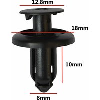 20Pcs For 8mm Hole OE: 86590-3S000 865903S000 Car Trunk Headliner Fasteners Clips Auto Bumper Roof Buckle Clip B290