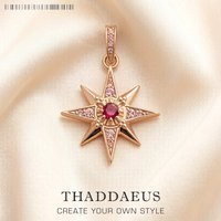 Pendants Rose Gold Star Summer Brand New Jewelry Bohemia 925 Sterling Silver Accessories Gift For Women