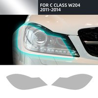 For Mercedes Benz AMG C Class W204 C63 2011 2012-14 Invisible Car Wrap TPU Film Protective Layer Scratch Resistant Accessories