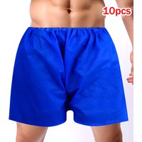 10pcs Disposable Briefs Travel Mens Disposable Underwear Massage Short Thickened Disposable Shorts for Foot Massage