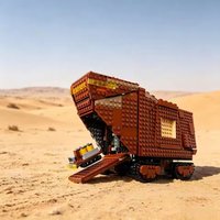 New MOC Desert Moving Castle Model Home Decor Building Blocks Boys' Holiday Gift