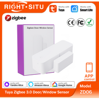 Tuya Zigbee 3.0 Sensor Contact Sensor Door Window Sensor APP Remote Control Works with SmartLife Yandex Zigbee2Mqtt ZHA Alexa
