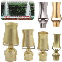 Brass&Stainless Steel Ice Tower Shape Fountain Nozzle 1/2" 3/4" 1" 1.5" 2" Female Thread Hotel Park Pool Pond Landscape Fountain