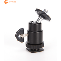 (New) 1Pcs 1/4 inch Screw Mini Ball Head For Camera Tripod Hot Shoe Adapter Mount Camera Accessories
