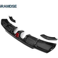 Carbon Paint Rear Diffuser for Golf R MK6 2008-2012 Car Body Kit Lip R20 Bumper Spoiler Plastic Splitter