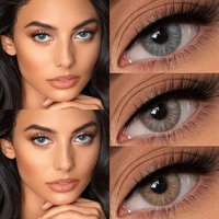 EYESHARE 1 Pair Natural Color Contact Lenses Beautiful Pupils Lens for Eyes Cosmetic Brown Contacts Blue Lenses Yearly Use Lense