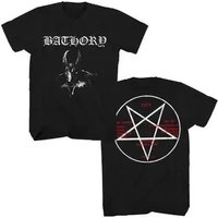 Bathory Black Metal Venom Men Women 100% Cotton Quality T-shirt Hip-Hop Casual Street Rock Harajuku Classic Short Sleeve Clothes