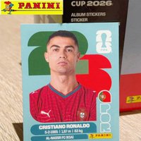 2026 Panini FIFA Cristiano Ronaldo Portugal National Team Official Licensed Collectible Football Star Player Sticker TradingCard