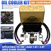 SK CUSTOM For VW Audi 3ND Gen EA888 Engine Oil Cooler Kit A3 S3 A4 Q5 Golf MK7 MK7.5 MK8 1.8T 2.0T Car Modification Oil Radiator