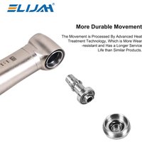 ELIJAH Dental Low Speed Handpiece Fiber Optic 1:1/1:5 Increasing Speed Contra Angle Internal Water Spray Handpiece Equipment