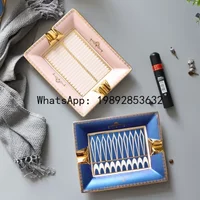 Style Ceramic Portable Cigar Ashtray - Creative Home Furnishing Ornament for Office, Living Room, Clubhouse & KTV