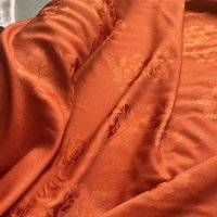 Silk Gold Brocade Jacquard Fabric Peony Rose for Spring Summer Qipao Hanfu Dress New Chinese Style DIY Fabrics for Sewing