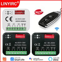 Works With Tuya Wifi Smart Switch Receiver Universal Garage Door Opener Gate Remote Control Receiver 433MHz 868MHz 300-868MHz