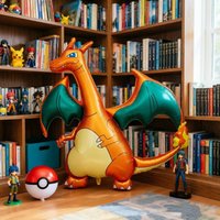 Pokemon Balloon 3D Large Fire-breathing Dragon Pikachu Foil Balloon Kids Birthday Party Decoration Cute Cartoon Party Supplies
