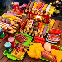 BHQ Bbq Simulation For Kids Prank Game Children's Kitchen Toys Kitchenware Cooking Play The Role Of A Barbecue Pretend Play Toys