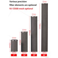 20*2.5inch stainless steel filter element, stainless steel filter cartridge,304 Material,1um 5um 10um 20um 40um 50um 100um 150u