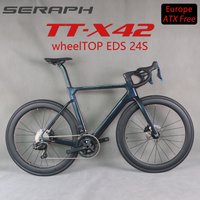 24 speed TT-X42 Bicycle Full Carbon Light Weight Road Bike With WheelTop Wireless Electric Group Set carbon wheels