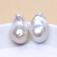Mareora Natural Freshwater Pearl 925 Sterling Silver Large Baroque Pearl Stud Earrings 15-25mm INS Fine Jewelry Gifts for Women