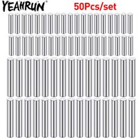 YEAHRUN 50Pcs Adapter Pins Axle Cross Pins 1.5*5mm 1.5*10mm 2*10mm for 1/10 1/12 1/14 1/16 1/24 RC Crawler Car Upgrade Parts