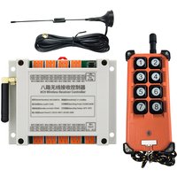 433mhz DC 12V 24V 36V 8CH 8 Channel RF Wireless Remote Control System Receiver Transmitter Universal power industrial 200-3000m