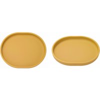 Baby Safe Silicone Dining Plate Suction Cartoon Children Dishes Feeding Toddler Training Tableware Retro Kids Smile Face Plate